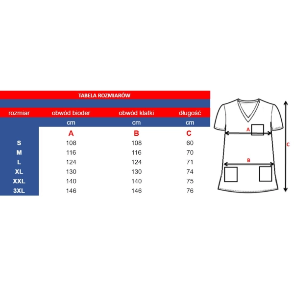 Komplet medyczny męski biały długi rękaw roz.3XL